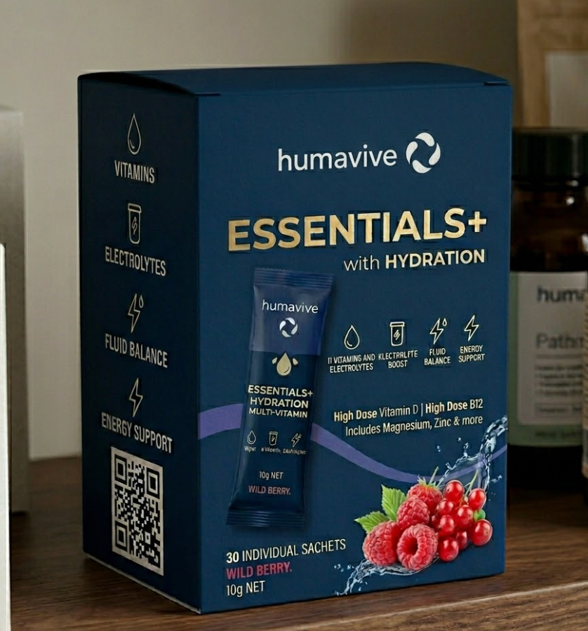 Humavive Essentials+ — Daily Vitamin & Hydration Sachet